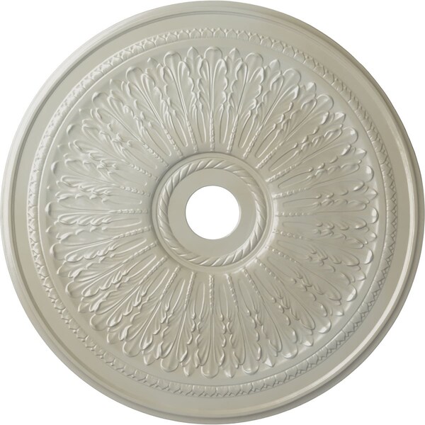 Ekena Millwork Oakleaf Ceiling Medallion (Fits Canopies up to 6 1/4"), 29 1/8"OD x 3 5/8"ID x 1"P, Flash Blue CM29OAFBS - main